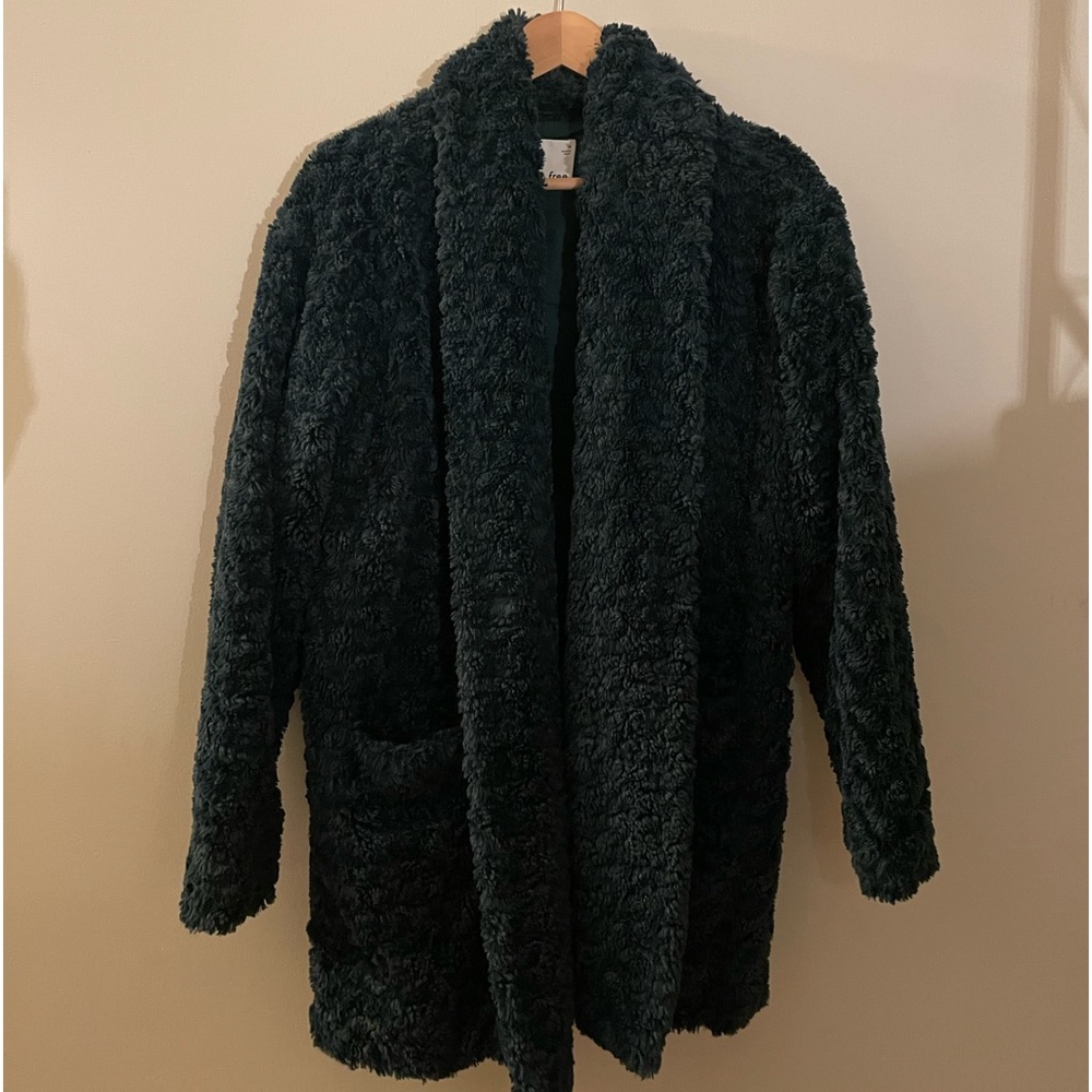 DEEP FOREST GREEN FREE PEOPLE JACKET SIZE M
